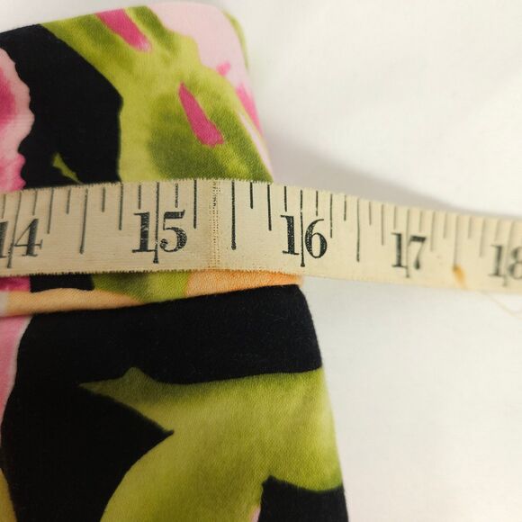 Talbots Collection Womens Size 10 32x27 Floral Flower Cotton Blend Stretch Pants - Picture 5 of 7